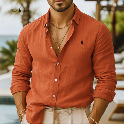 Camisa informal para hombre - ᏒᎪᏞᏢᎻ ᏞᎪՍᏒЕΝ