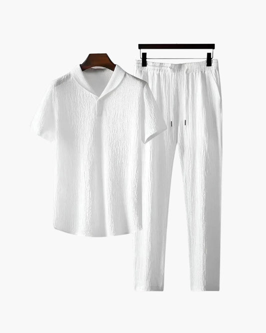 Conjunto de Polo de Algodón y Pantalón