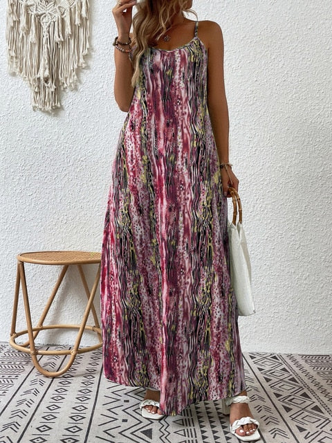 BohoCharm Vintage-Inspired Maxi Dress for Summer Elegance