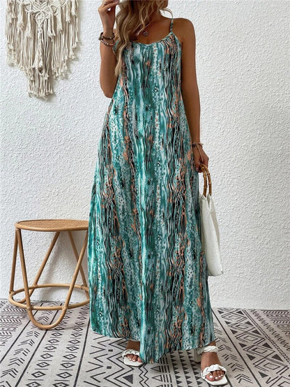 BohoCharm Vintage-Inspired Maxi Dress for Summer Elegance