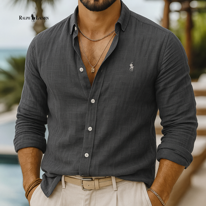 Camisa informal para hombre - ᏒᎪᏞᏢᎻ ᏞᎪՍᏒЕΝ