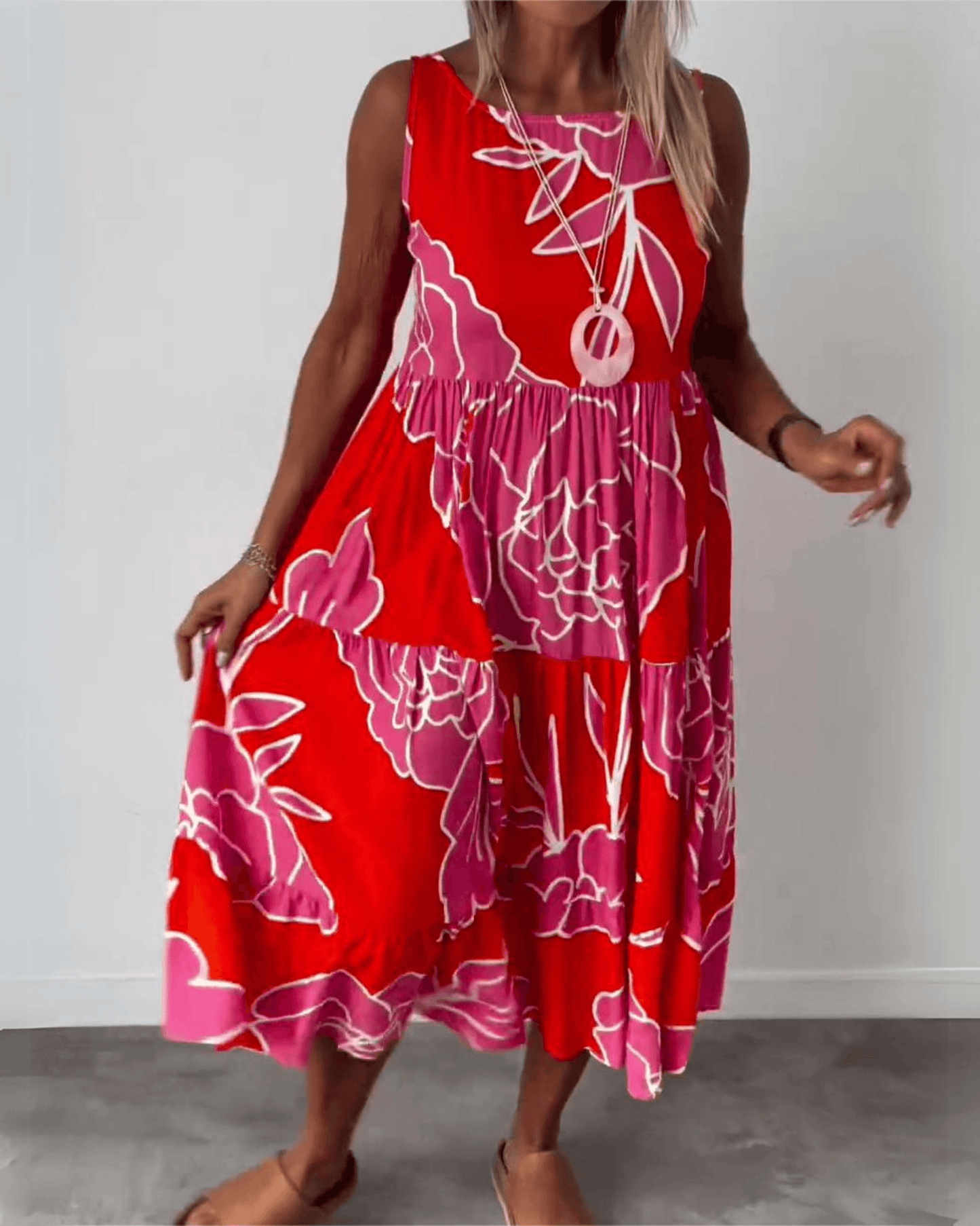 Vera Flora Bohemian Dress for Women - Effortless Elegance
