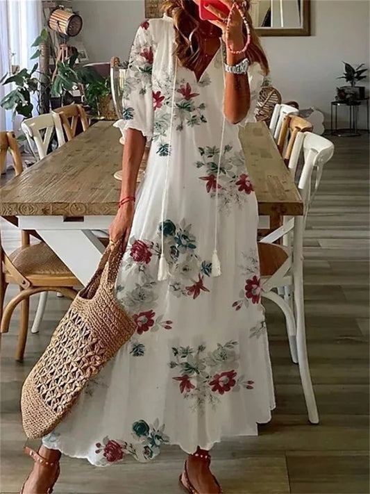 BellaSole Elegant Maxi Summer Dress – Light, Airy Fabric