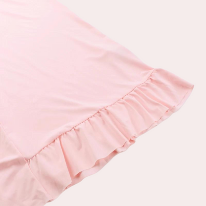 BelleFemme Elegant Sleeveless V-Neck Dress with High-Low Hem