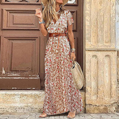 BohoChic Airy Maxi Dress – Versatile All-Season Apparel for Women
