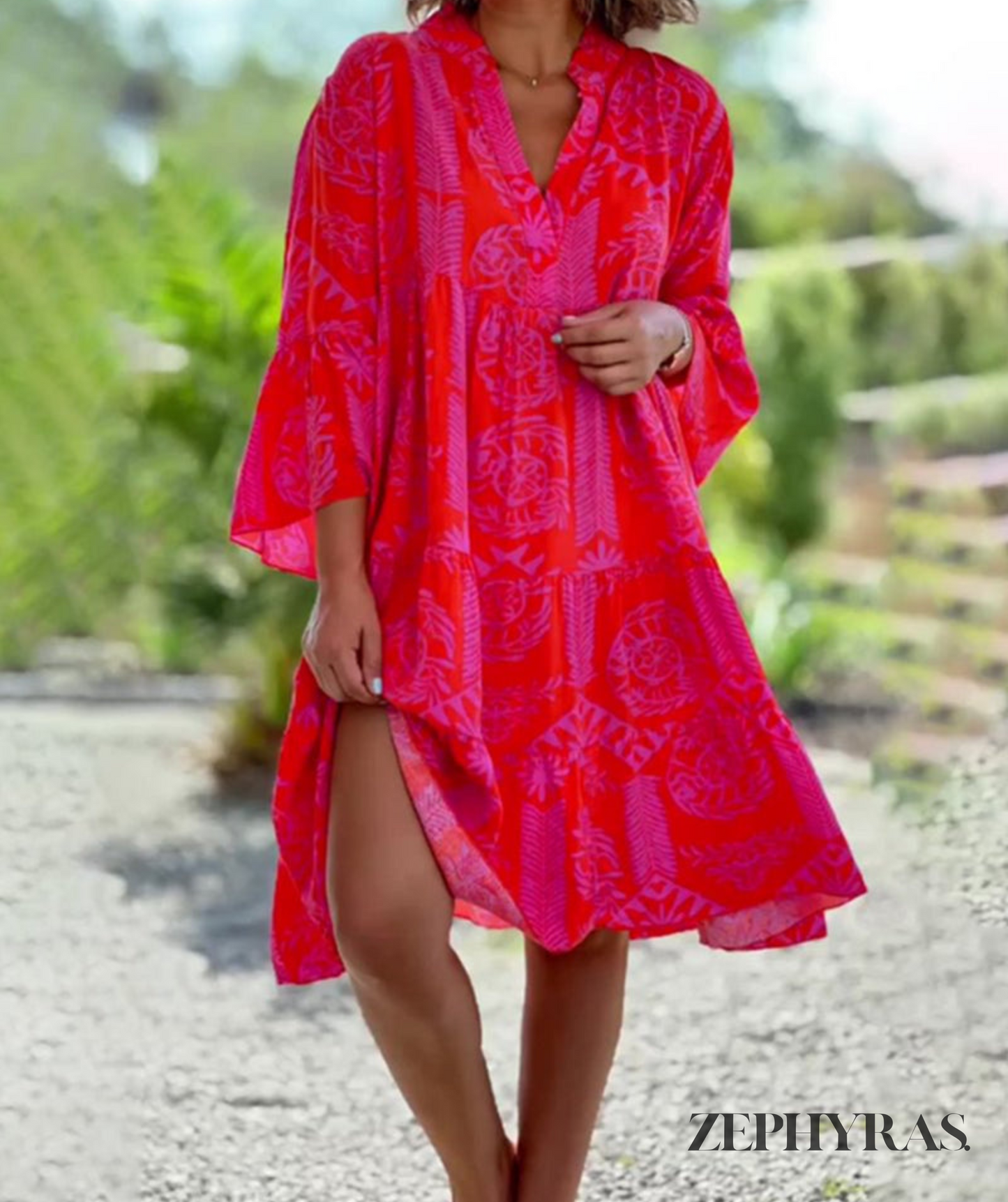 Floralisque Stylish Women's Summer Maxi Dress with Floral Print