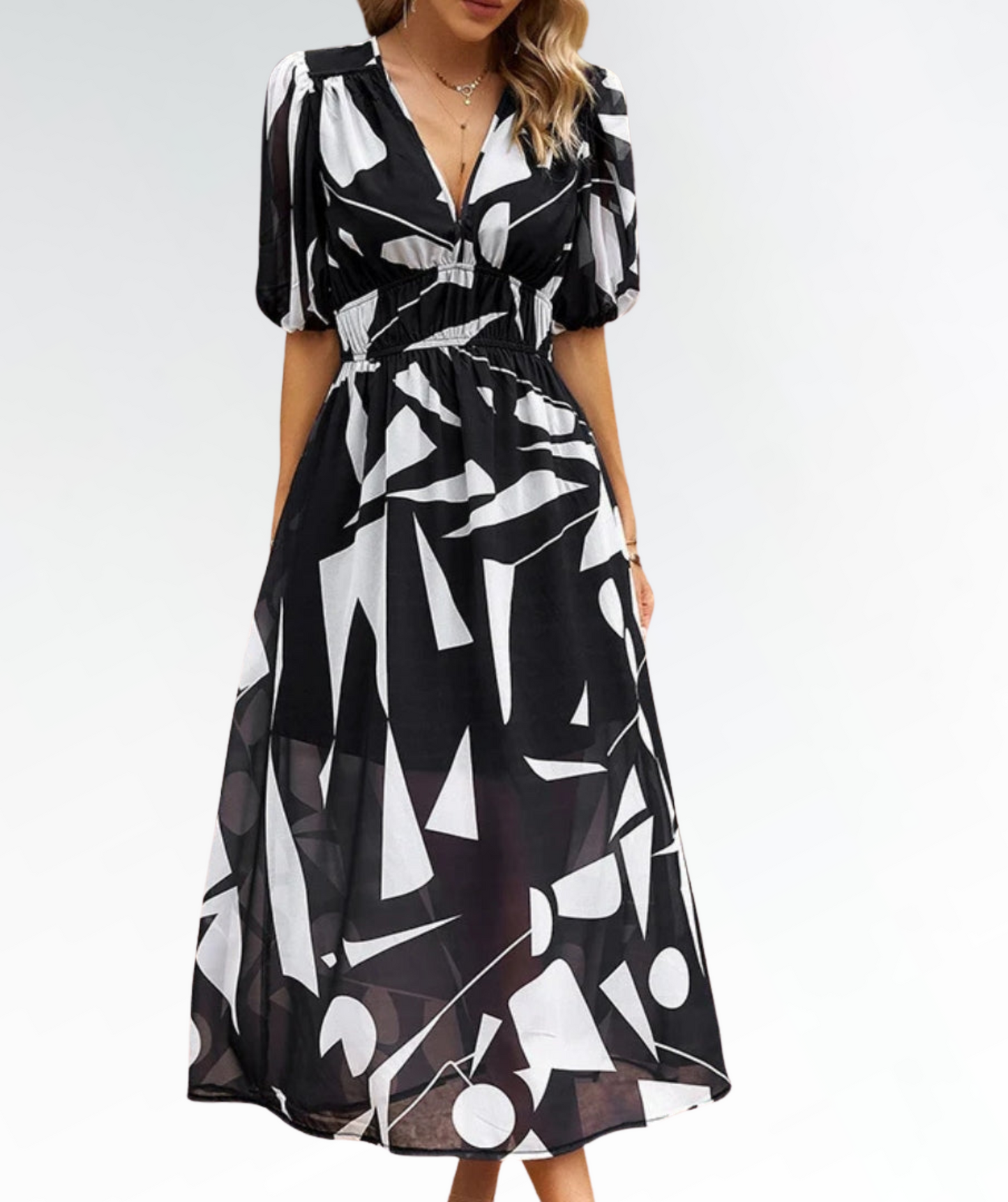 BellaVogue Bohemian-Style Dress for a Sophisticated Summer Look